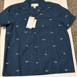 Nordstrom Rack Deep Blue Shirt with Shark Design